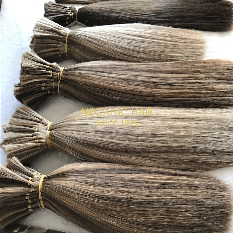 Human full cuticle hair bulk hair extensions on sale X 176